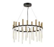  FR30706BLK - Medium LED Single Tier Chandelier