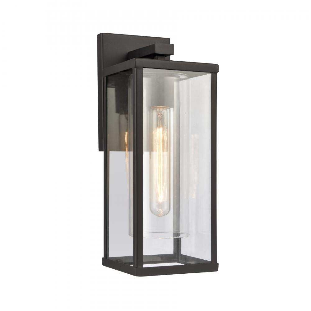 Augusta 13.75'' High 1-Light Outdoor Sconce - Matte Black