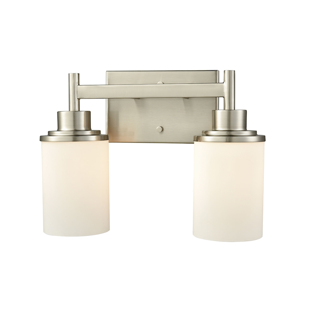 Thomas - Belmar 13'' Wide 2-Light Vanity Light - Brushed Nickel