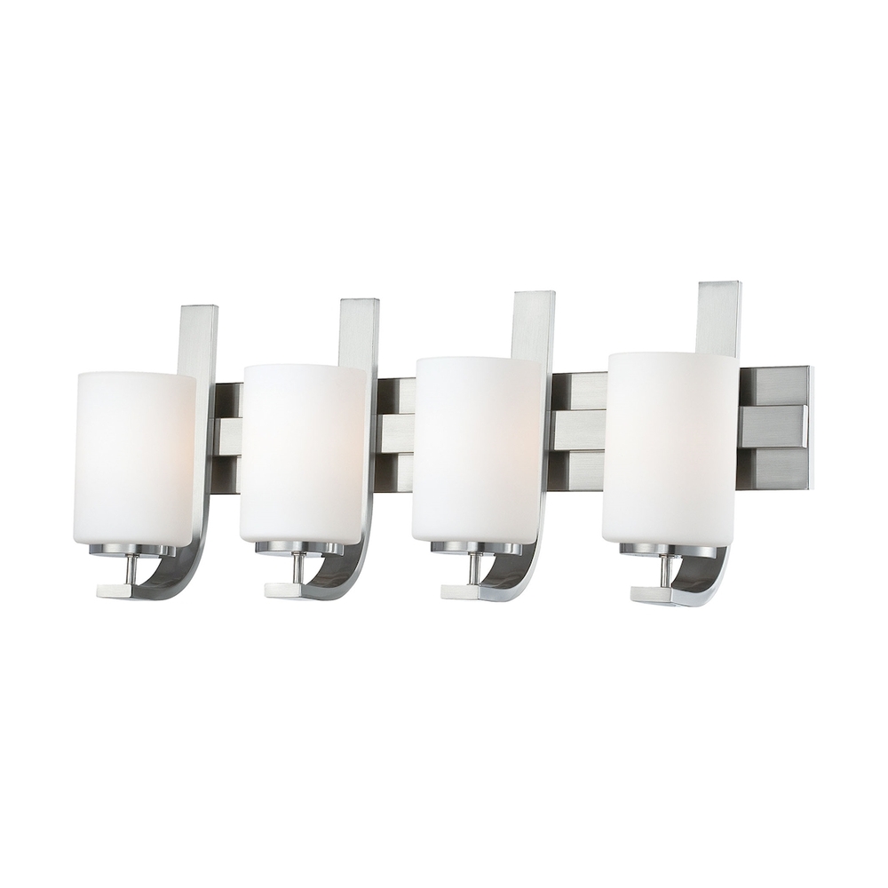 Thomas - Pendenza 27'' Wide 4-Light Vanity Light - Brushed Nickel