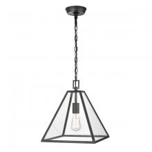  68204/1 - Tangent 12'' Wide 1-Light Pendant - Matte black