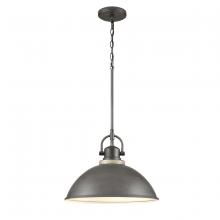  69651/1 - North Shore 18'' Wide 1-Light Outdoor Pendant - Iron