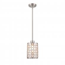  85500/1 - Sagamore 6'' Wide 1-Light Mini Pendant - Brushed Nickel