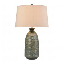  S0019-11143 - Burnie 28'' High 1-Light Table Lamp - Blue Glazed