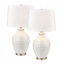  S0019-9472/S2 - Junia 28'' High 1-Light Table Lamp - Set of 2 White