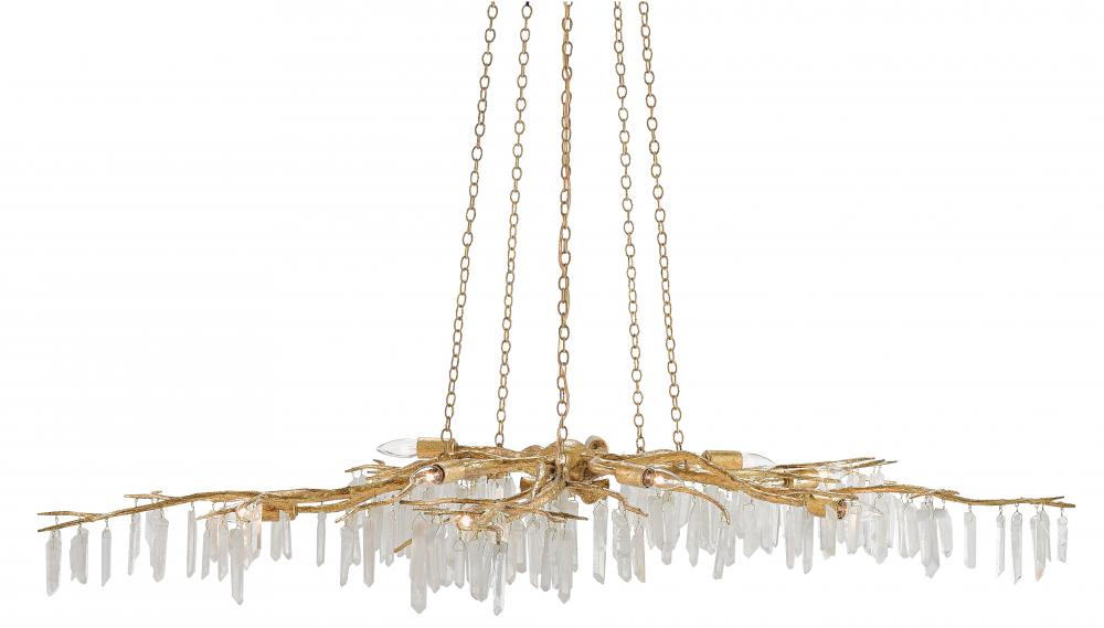 Forest Light Gold Chandelier