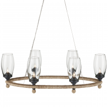  9000-1086 - Hightider Glass Oval Chandelier