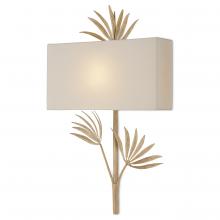  5900-0049 - Calliope Coco Cream Wall Sconce, White Shade