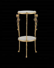  4000-0178 - Fiore Marble Accent Table