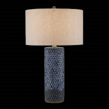  6000-0821 - Polka Dot Blue Table Lamp