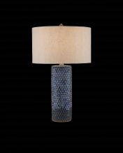  6000-0821 - Polka Dot Blue Table Lamp