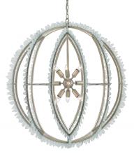  9000-0210 - Saltwater Silver Orb Chandelier