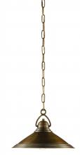 Currey 9000-0407 - Weybright Brass Pendant