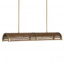  9000-0967 - Woodbine Chestnut Rectangular Chandelier