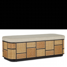  7000-0692 - Anisa Black Storage Bench, Trailside Natural Instinct Safari