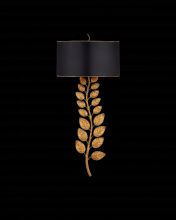  5221 - Birdwood Gold Wall Sconce, Bla