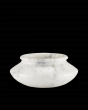  1200-0657 - Punto Small White Marble Bowl