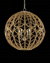  9000-0802 - Cape Verde Rattan Orb Chandeli