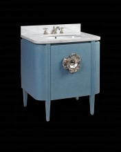  3800-0005 - Briallen 30" Blue Linen Vanity with Oval Undermount Sink