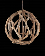  9078 - Driftwood Orb Chandelier