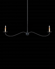  9000-1126 - Saxon Black Linear Chandelier