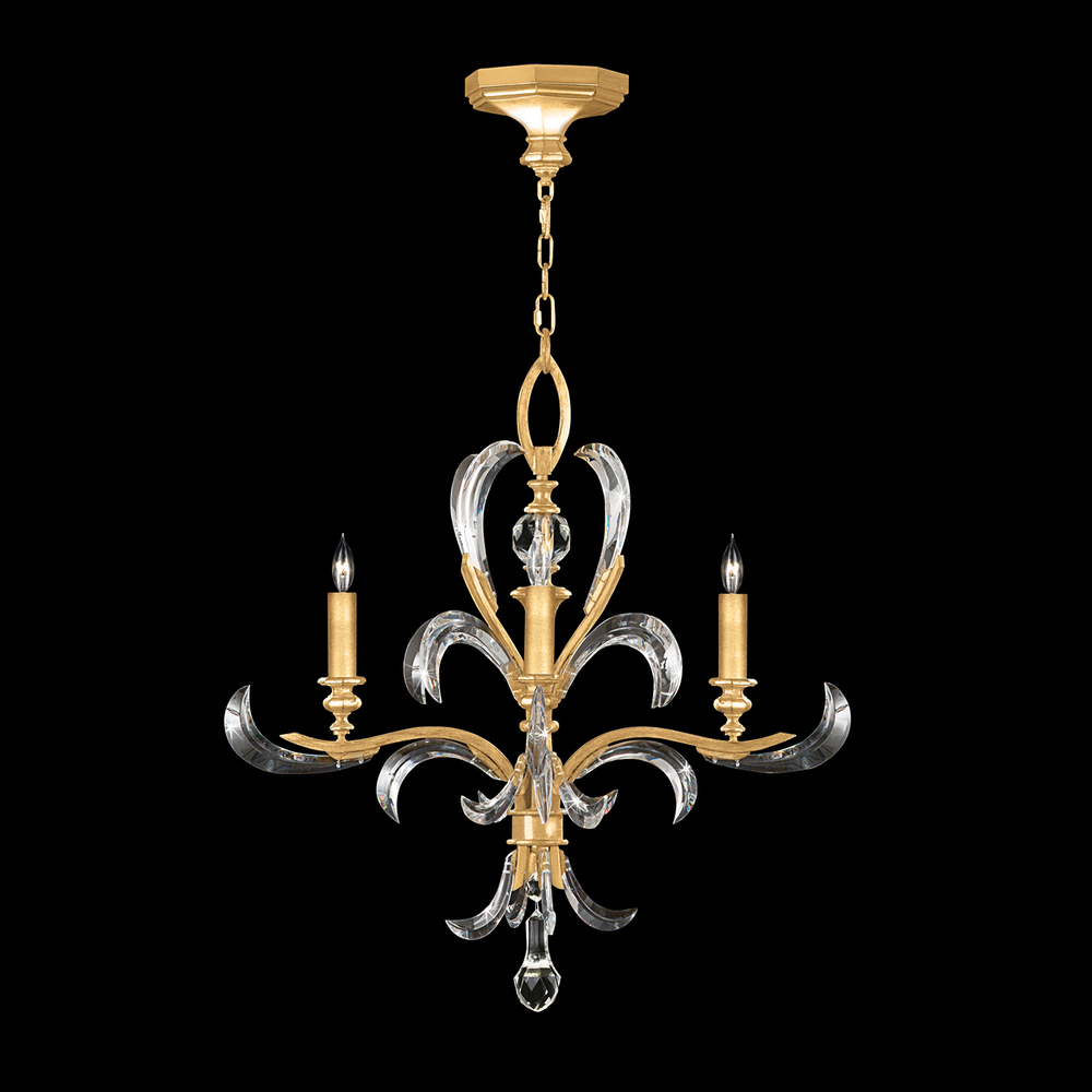 Beveled Arcs 28" Round Chandelier