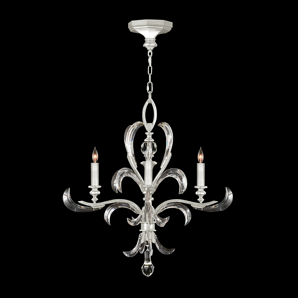 Beveled Arcs 28" Round Chandelier