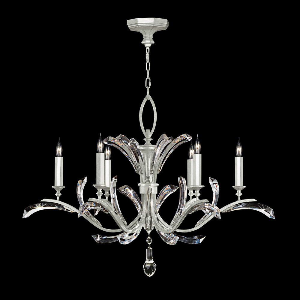 Beveled Arcs 42" Round Chandelier