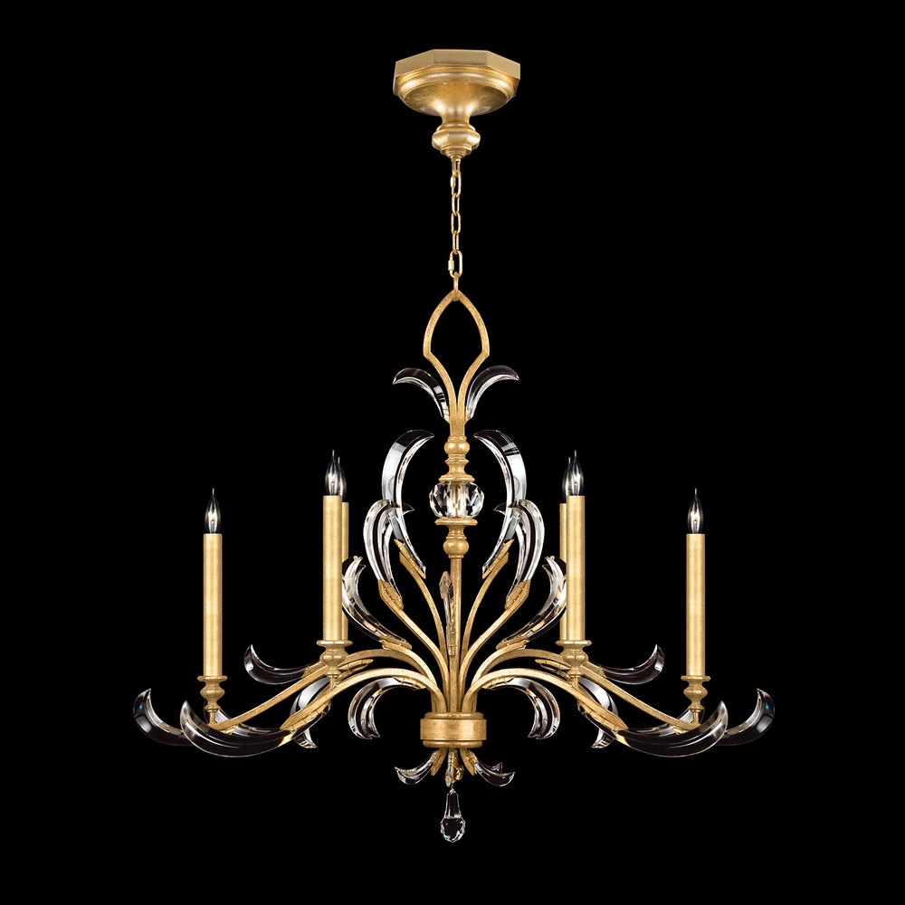 Beveled Arcs 44" Oblong Chandelier