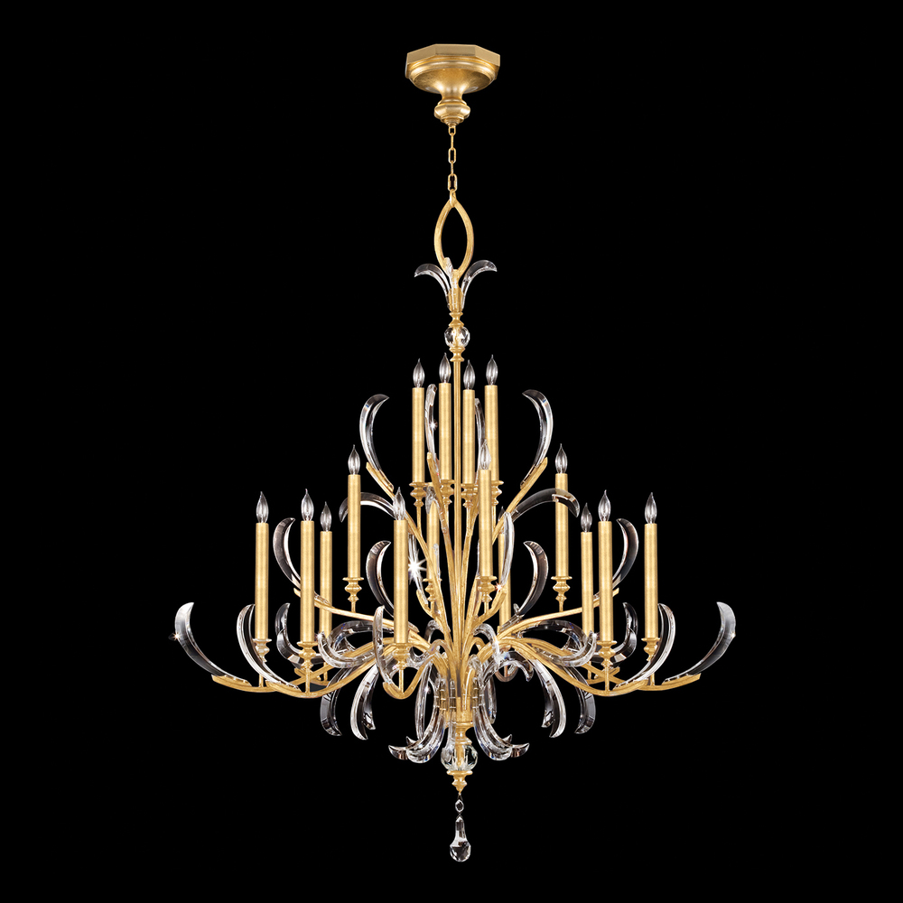 Beveled Arcs 58" Round Chandelier